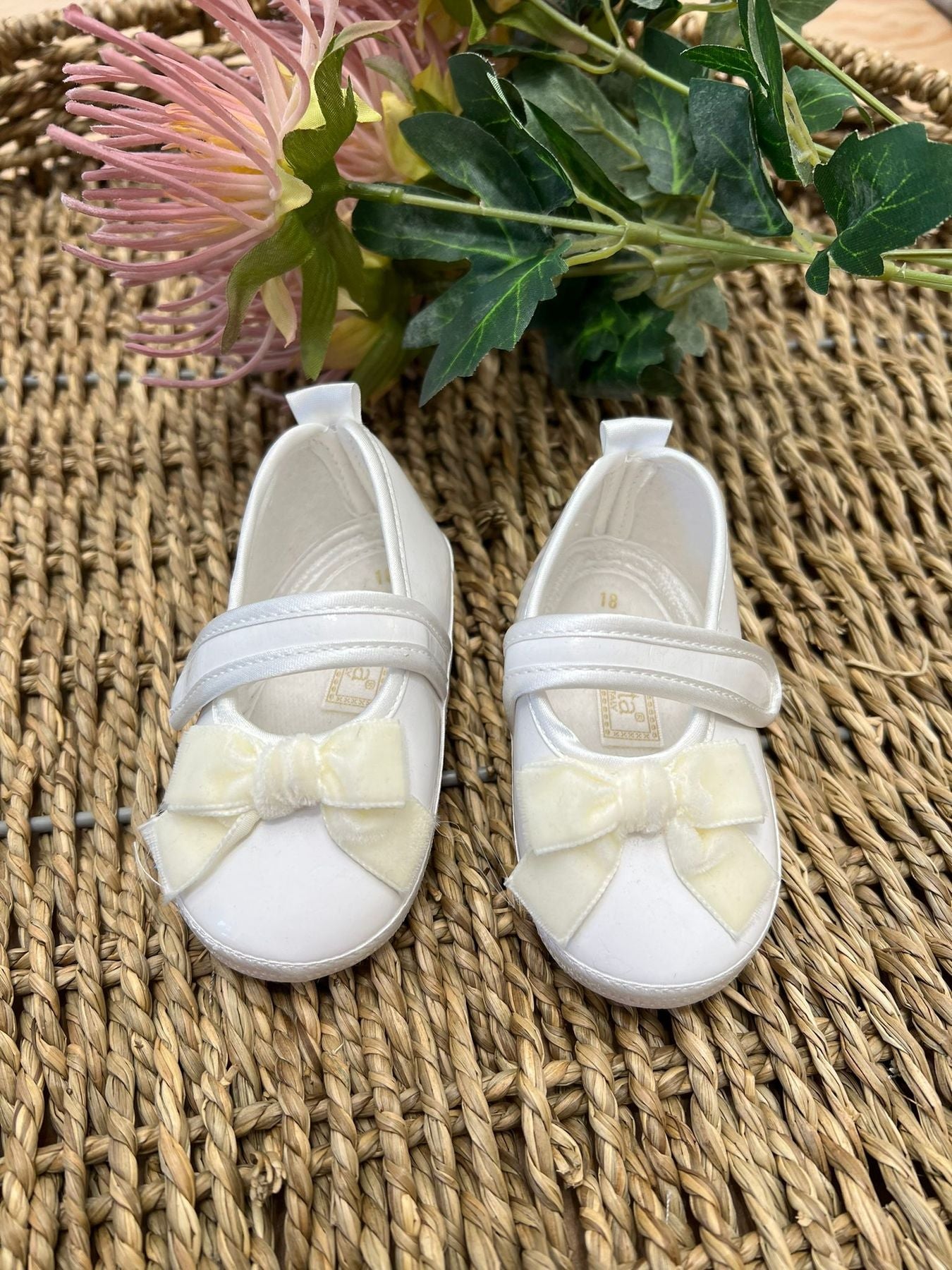 Ballerina Velluto Bimba PANNA A01 corredino e abbigliamento neonato | NANU' BABY