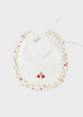 Bavetta Ciliegine Cotone Avorio CHERRY/BV corredino e abbigliamento neonato | NANU' BABY