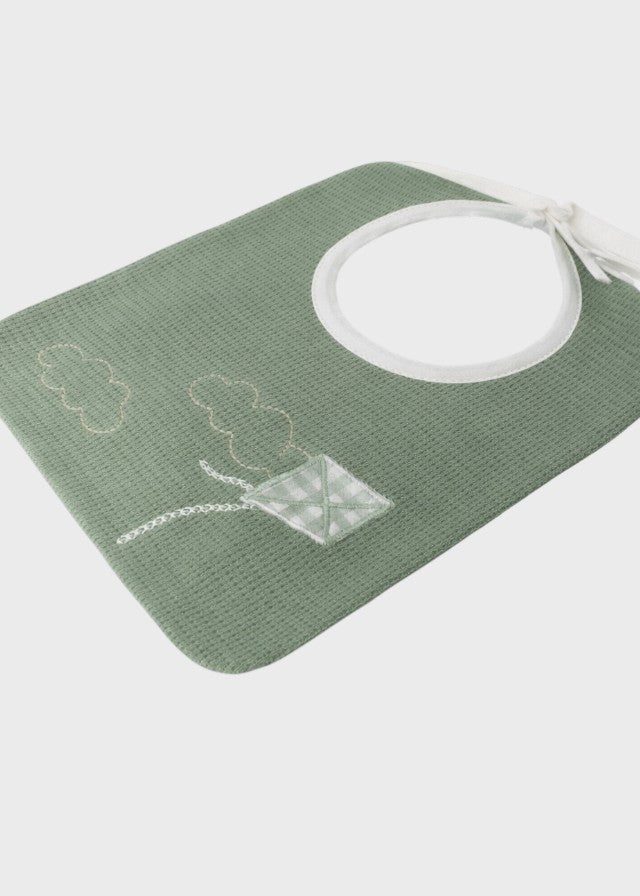 Bavetta Cotone Aquilone Verde EK54BAVM/V corredino e abbigliamento neonato | NANU' BABY