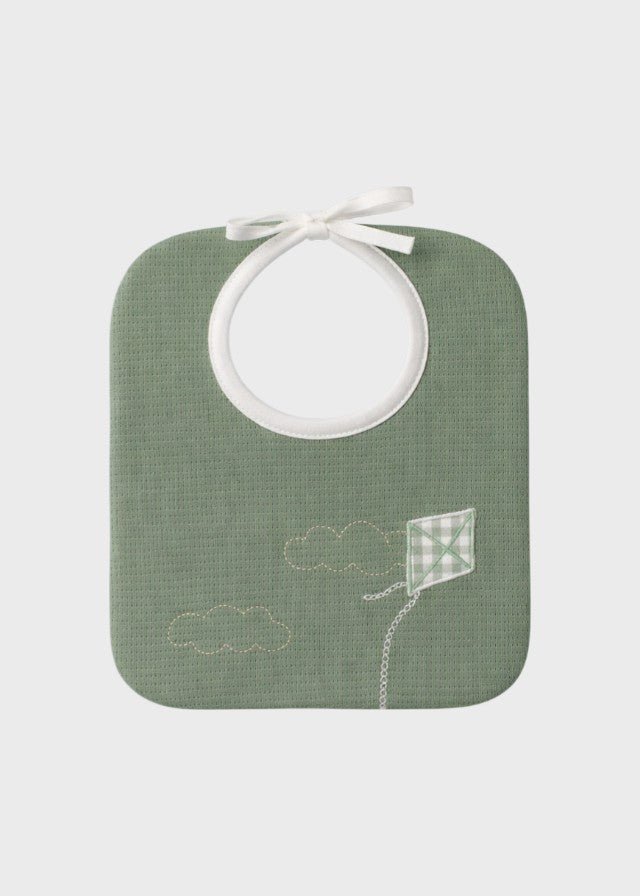 Bavetta Cotone Aquilone Verde EK54BAVM/V corredino e abbigliamento neonato | NANU' BABY