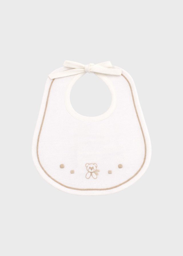 Bavetta Cotone Avorio Sabbia EK57BAV/A corredino e abbigliamento neonato | NANU' BABY