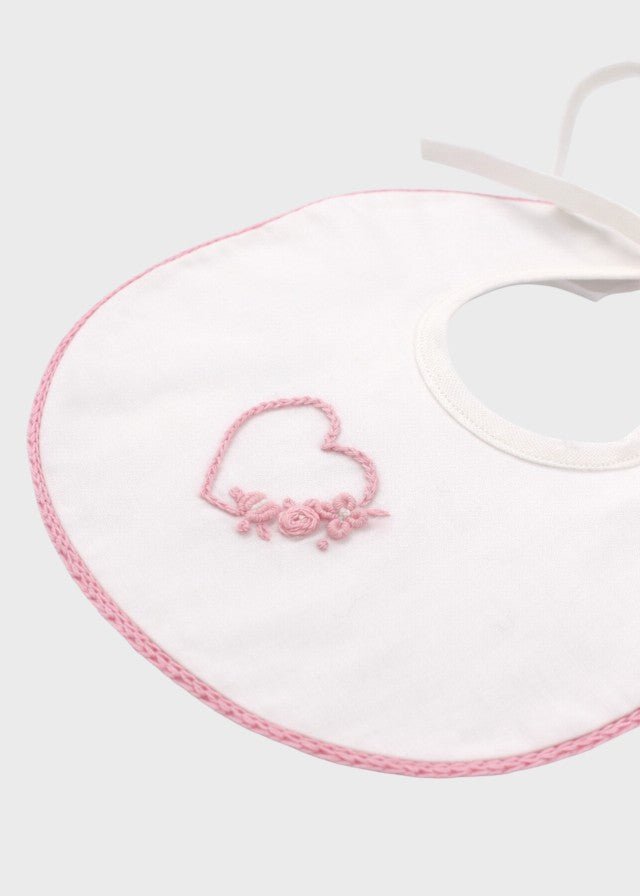 Bavetta Cotone Batista Rosa TAORMINA1415 corredino e abbigliamento neonato | NANU' BABY