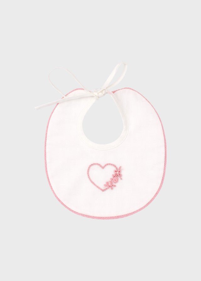 Bavetta Cotone Batista Rosa TAORMINA1415 corredino e abbigliamento neonato | NANU' BABY