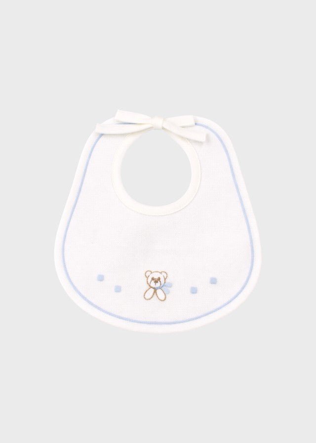 Bavetta Cotone Cielo Polvere EK57BAV/C corredino e abbigliamento neonato | NANU' BABY
