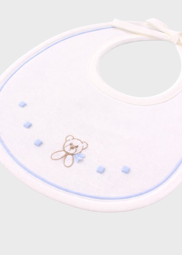 Bavetta Cotone Cielo Polvere EK57BAV/C corredino e abbigliamento neonato | NANU' BABY