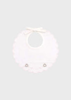 Bavetta Cotone Cuoricini Rosa EK65BAV/R corredino e abbigliamento neonato | NANU' BABY