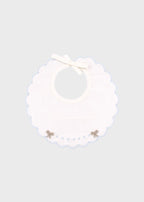 Bavetta Cotone Fiocchi Cielo EK65BAV/C corredino e abbigliamento neonato | NANU' BABY