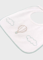 Bavetta Cotone Mongolfiera Verde EK50BAV/V corredino e abbigliamento neonato | NANU' BABY