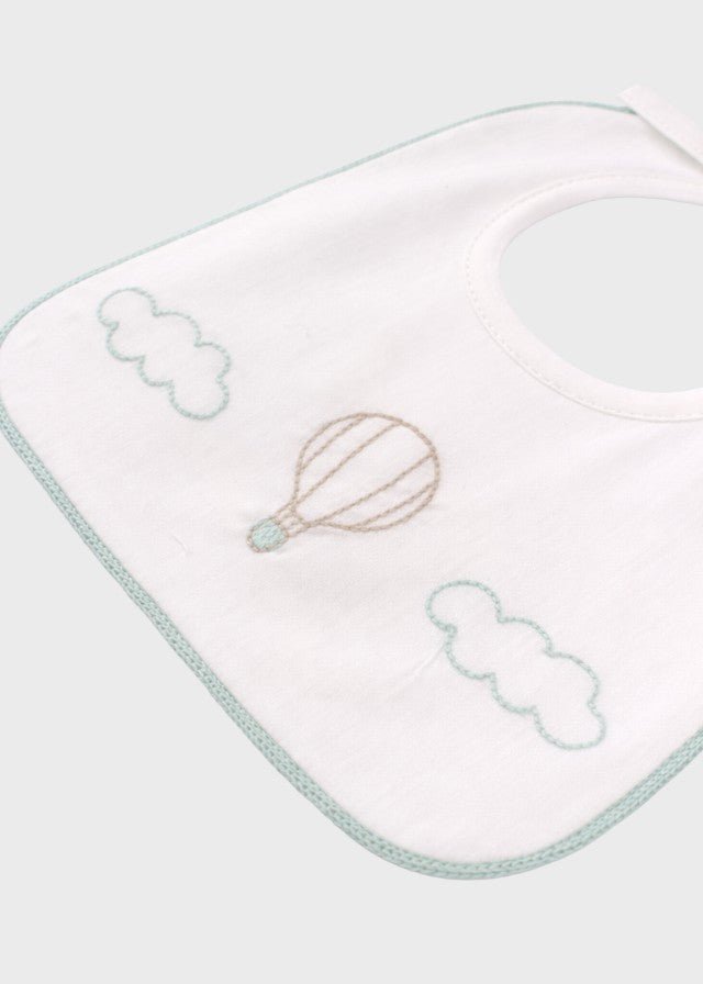 Bavetta Cotone Mongolfiera Verde EK50BAV/V corredino e abbigliamento neonato | NANU' BABY