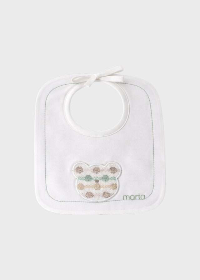 Bavetta Cotone Teddy Verde EK51BAV/V corredino e abbigliamento neonato | NANU' BABY