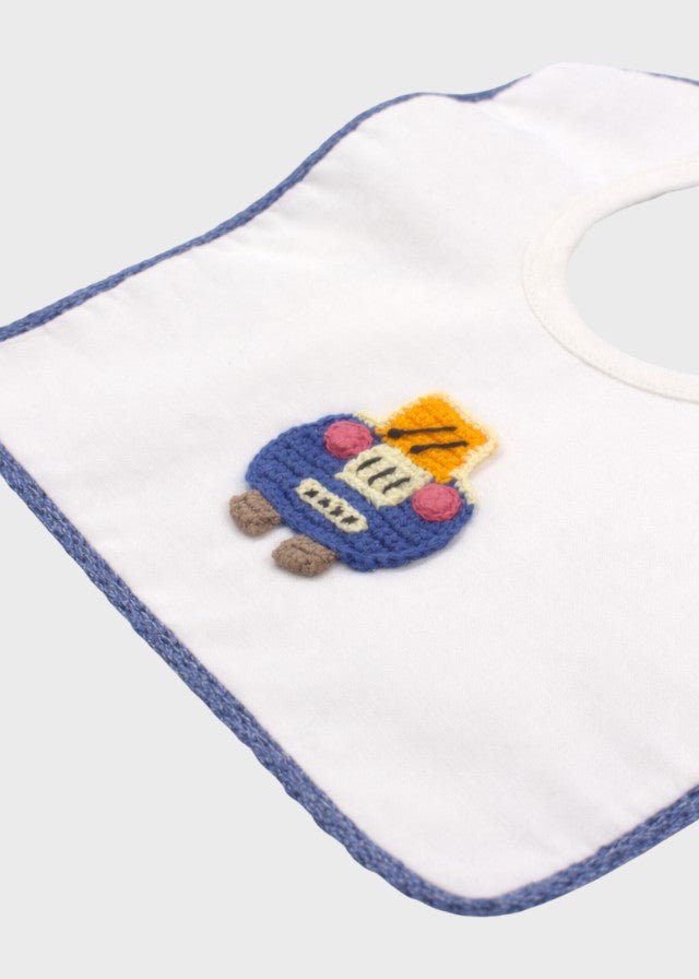 Bavetta Cotone Veicoli Blu CETIN/BAV - B corredino e abbigliamento neonato | NANU' BABY