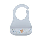 Bavetta in silicone Blu 108034565408 corredino e abbigliamento neonato | NANU' BABY