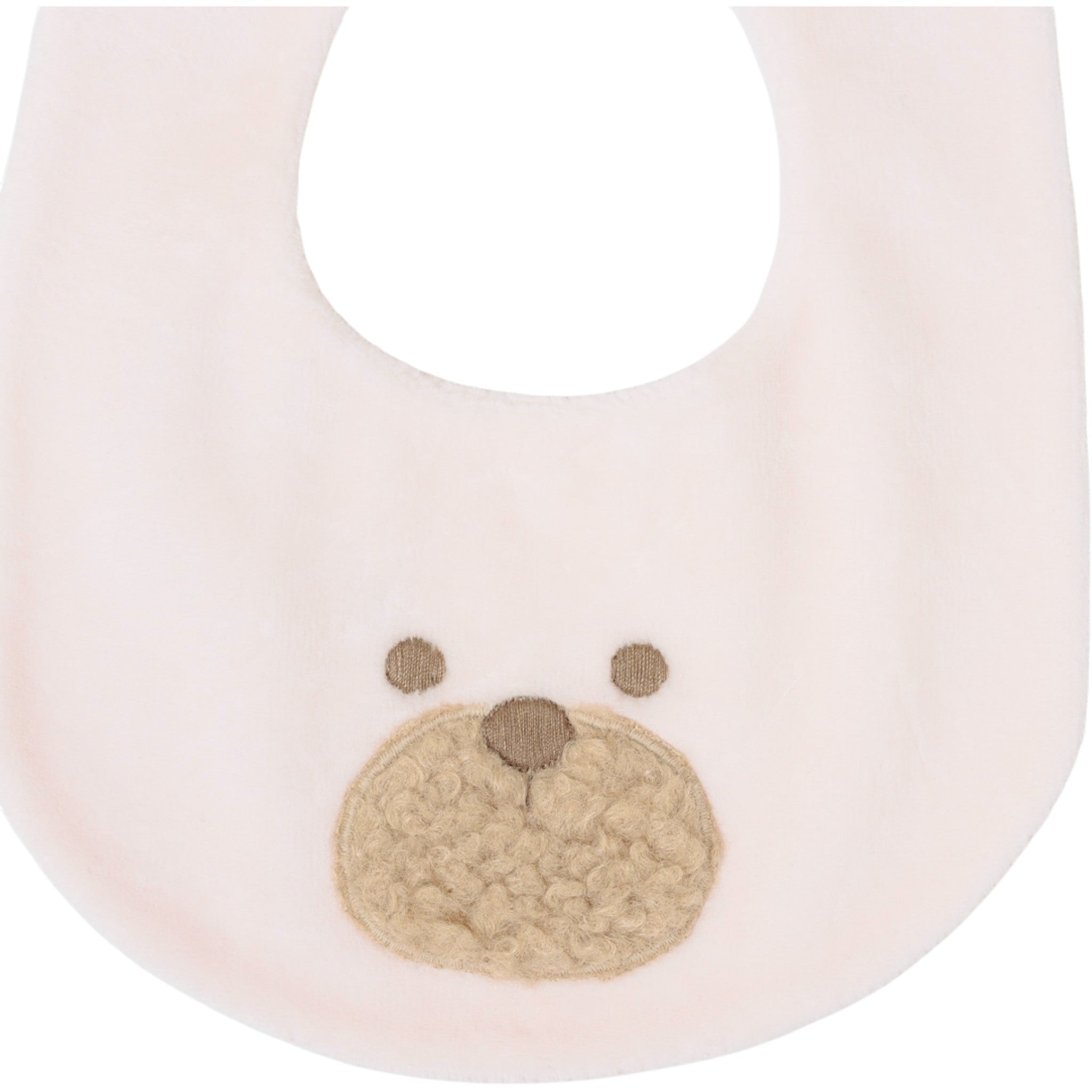 Bavetta Neonata Ciniglia 100% Rosa IN70BAV/R corredino e abbigliamento neonato | NANU' BABY