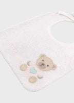 Bavetta Teddy Rosa Sabbia EK60BAV/R corredino e abbigliamento neonato | NANU' BABY