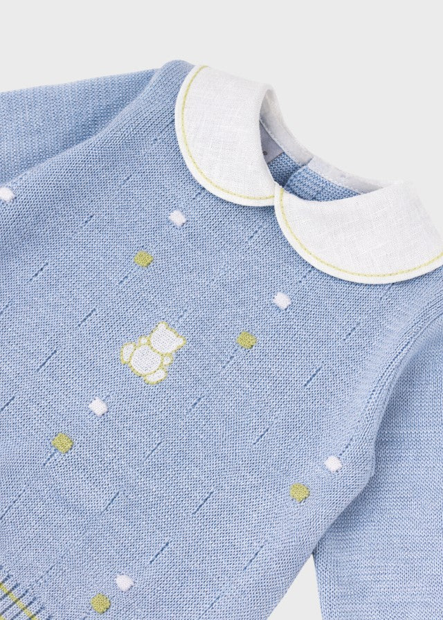 Completo Cotone Pois Nocciolina Cielo EK5650