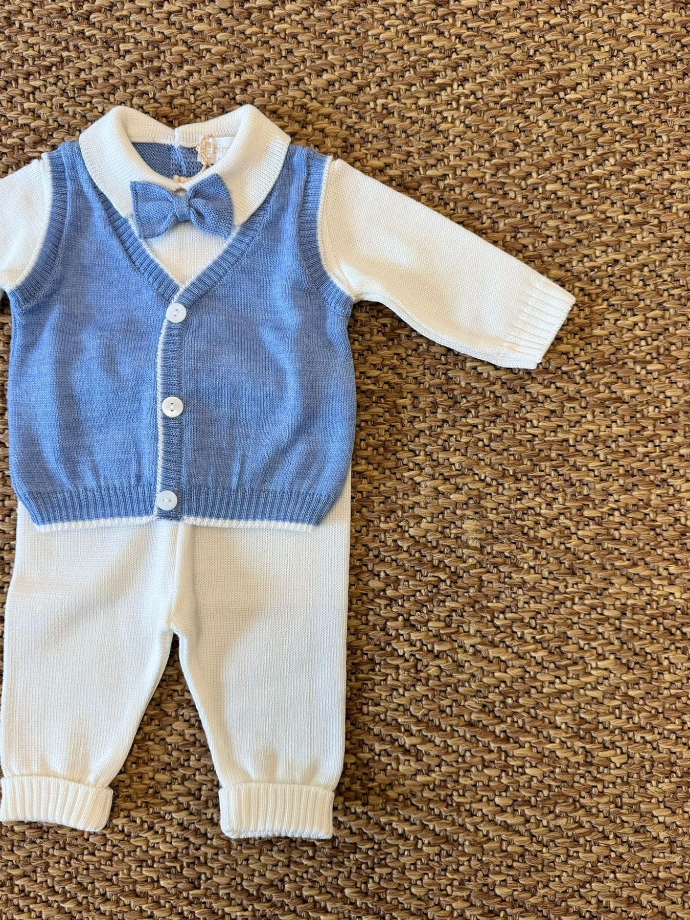 Baby Blue Bow Tie Set 6815/A