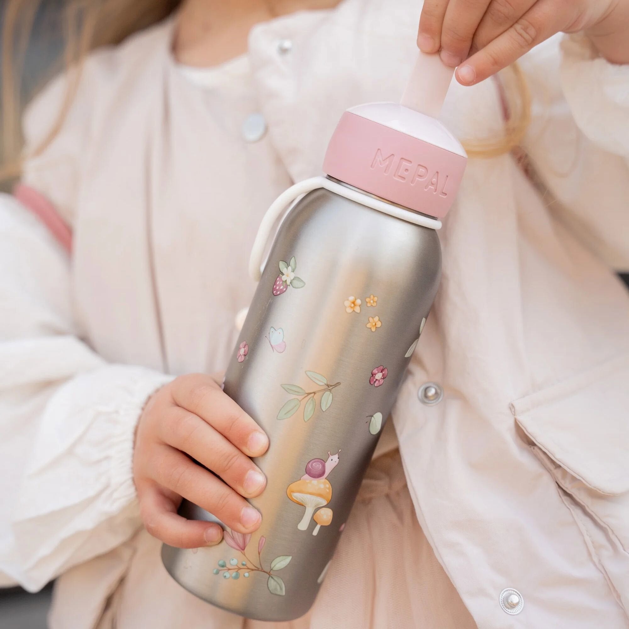 Borraccia Termica flip - up 350ml Rosa 107458065406 corredino e abbigliamento neonato | NANU' BABY