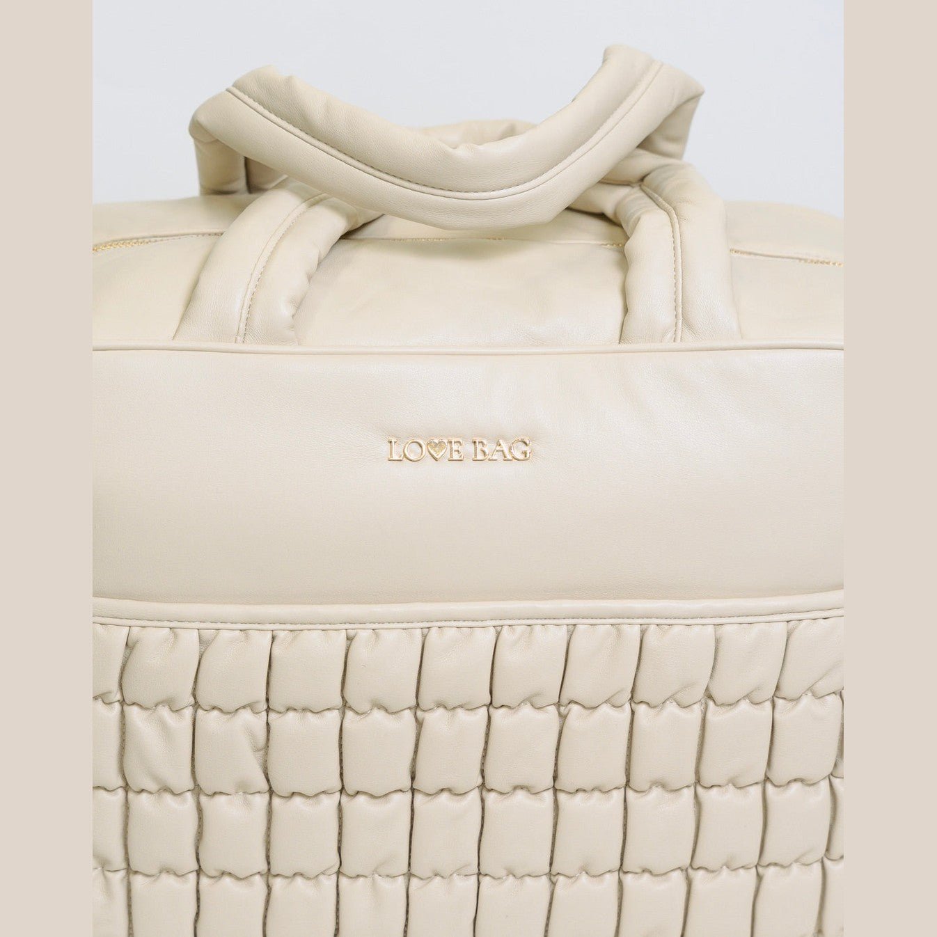 Borsa 48 ore XL Beige LOVE BAG - Ecopelle Premium corredino e abbigliamento neonato | NANU' BABY