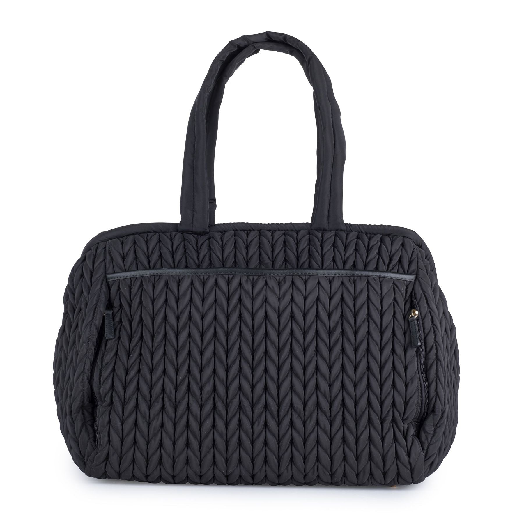 Borsa Weekend XL Nero LOVE BAG - Tessuto Premium corredino e abbigliamento neonato | NANU' BABY