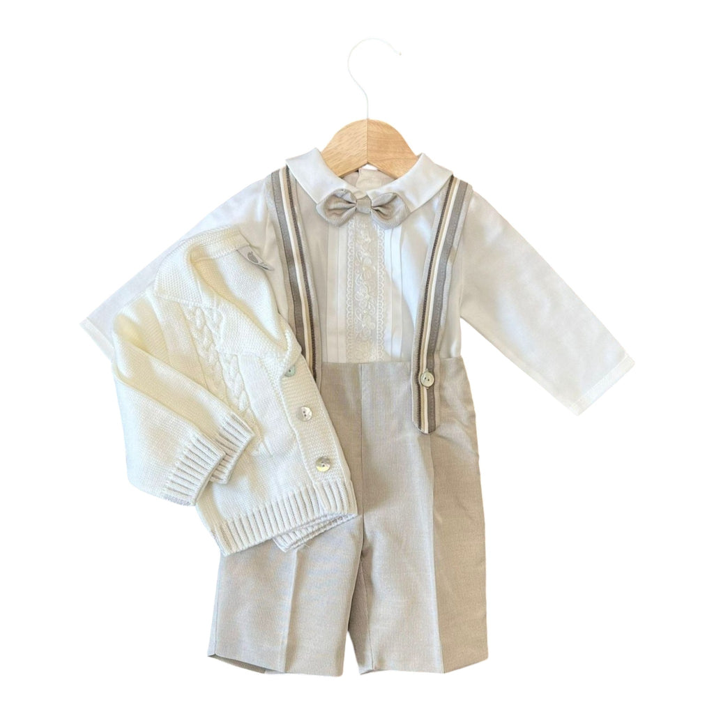 Boy's Ceremony Bermuda Suit, Vanilla Color, IK20660