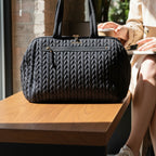 XL Black Weekend Bag LOVE BAG - Premium Fabric