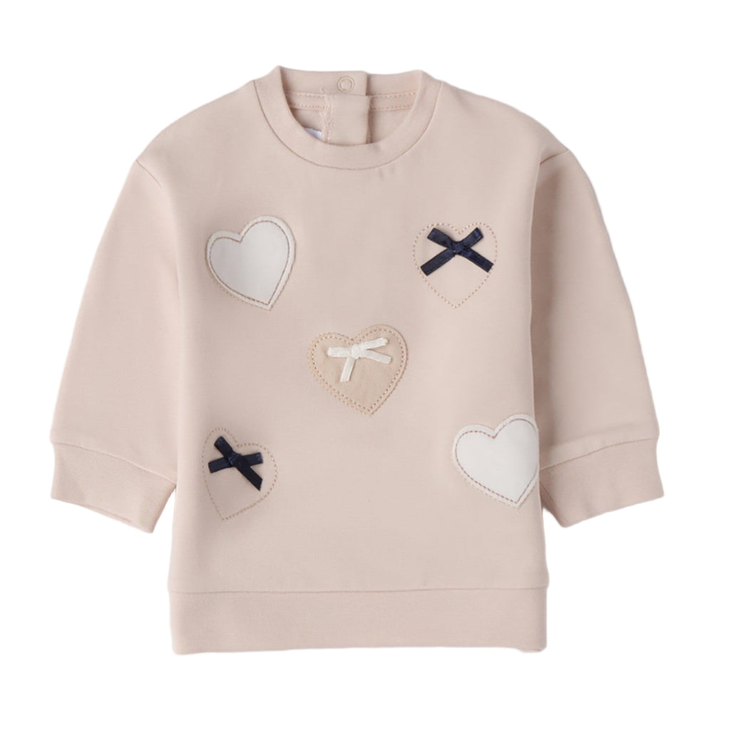 Felpa Chiusa Con O Senza Cappuccio Bimba Avorio 3F716/2911 -  NANU' BABY