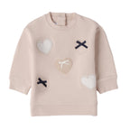 Felpa Chiusa Con O Senza Cappuccio Bimba Avorio 3F716/2911 -  NANU' BABY