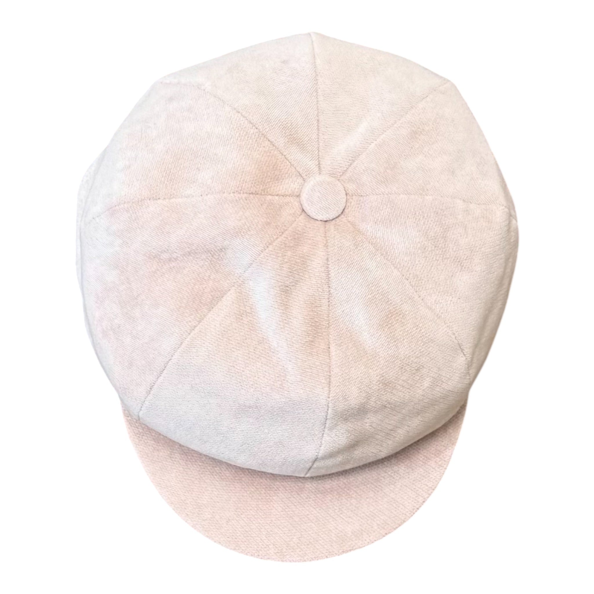 Beige Cotton Blend Baby Hat - PONTO POR PONTO 8/231-B