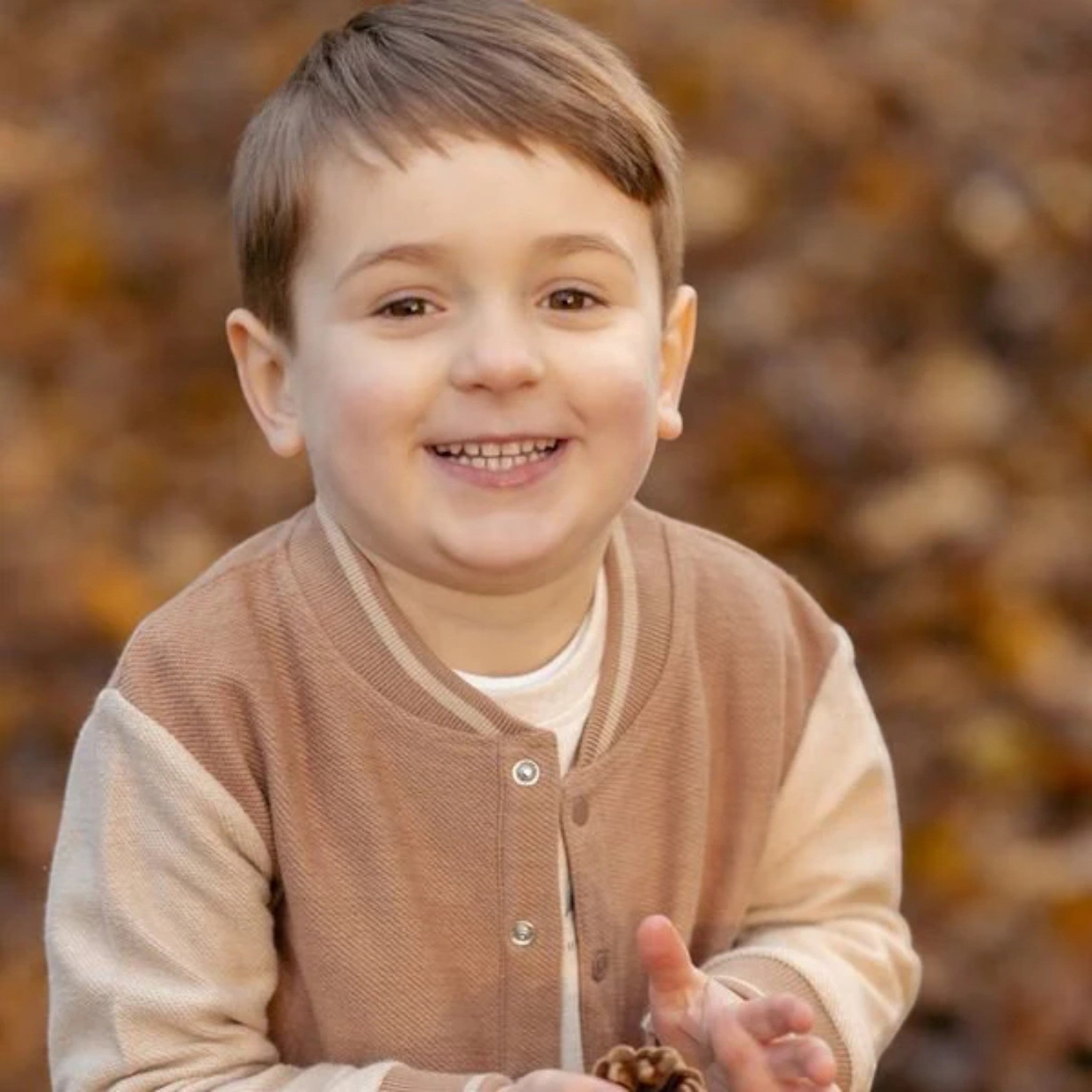 Knitted cardigan - Friends of the Forest Boy Brown CL25092104