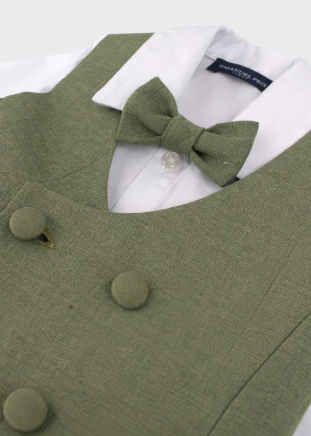 Green Bermuda Waistcoat Ceremony Suit
