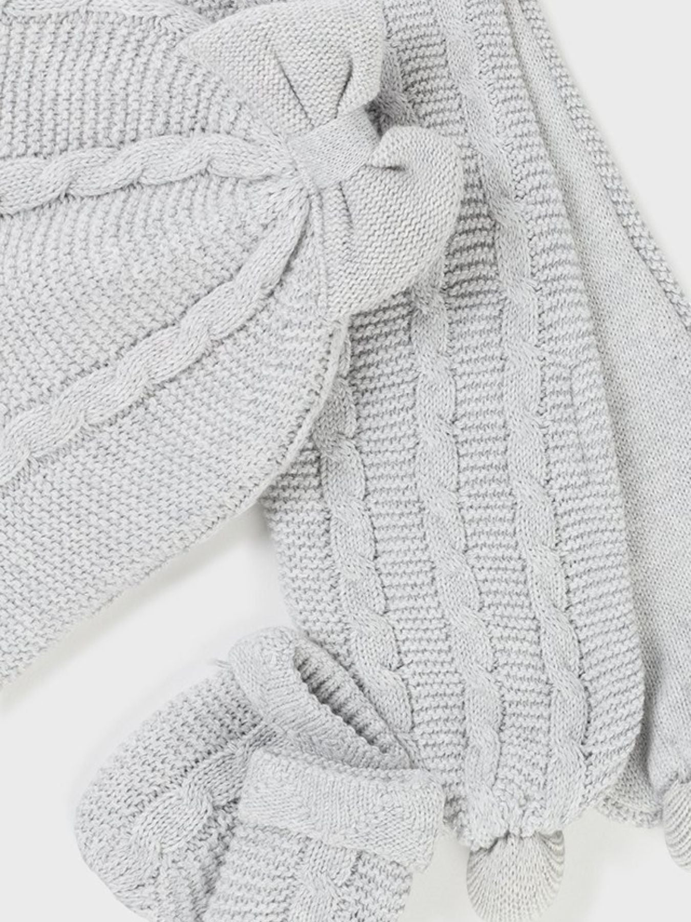 Hat, mittens and scarf set PERLA 9663-P