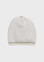 Cappellino Cotone Avorio Sabbia EK5771/A corredino e abbigliamento neonato | NANU' BABY