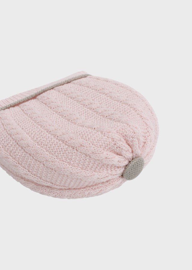 Cappellino Profilo Tortora Rosa EK6371/R corredino e abbigliamento neonato | NANU' BABY