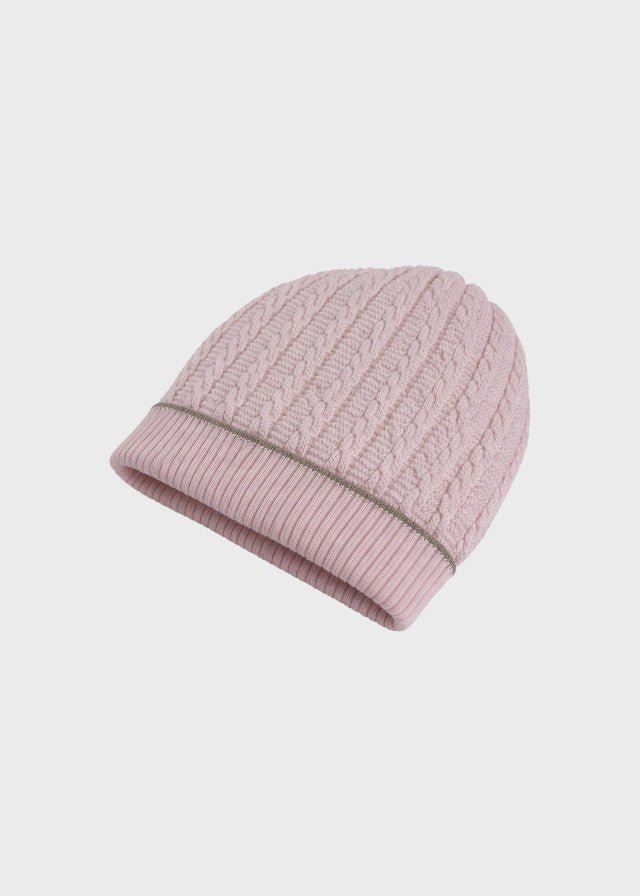 Cappellino Profilo Tortora Rosa EK6371/R corredino e abbigliamento neonato | NANU' BABY