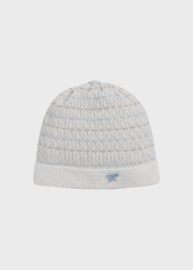 Cappellino Punto Smock Cielo EK6571/C corredino e abbigliamento neonato | NANU' BABY