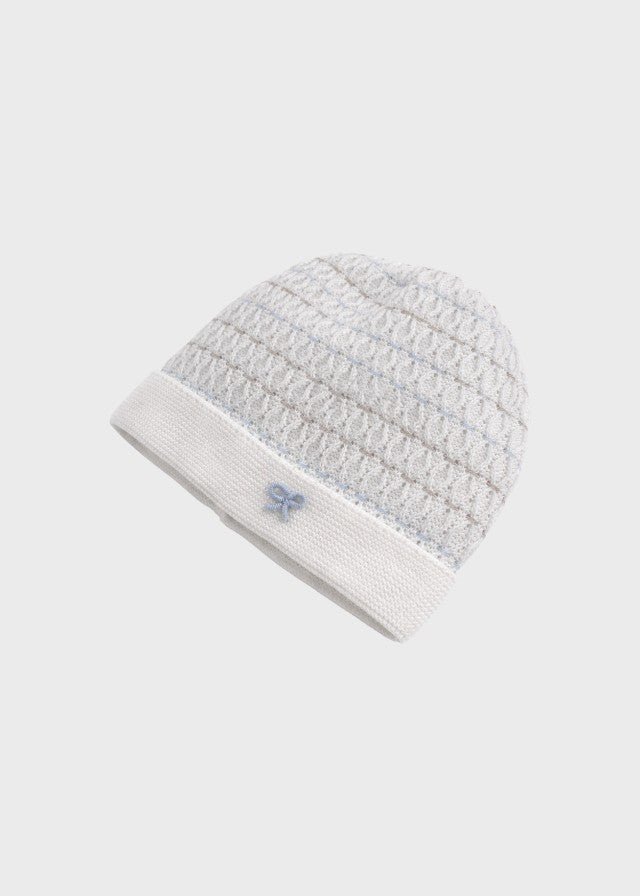 Cappellino Punto Smock Cielo EK6571/C corredino e abbigliamento neonato | NANU' BABY