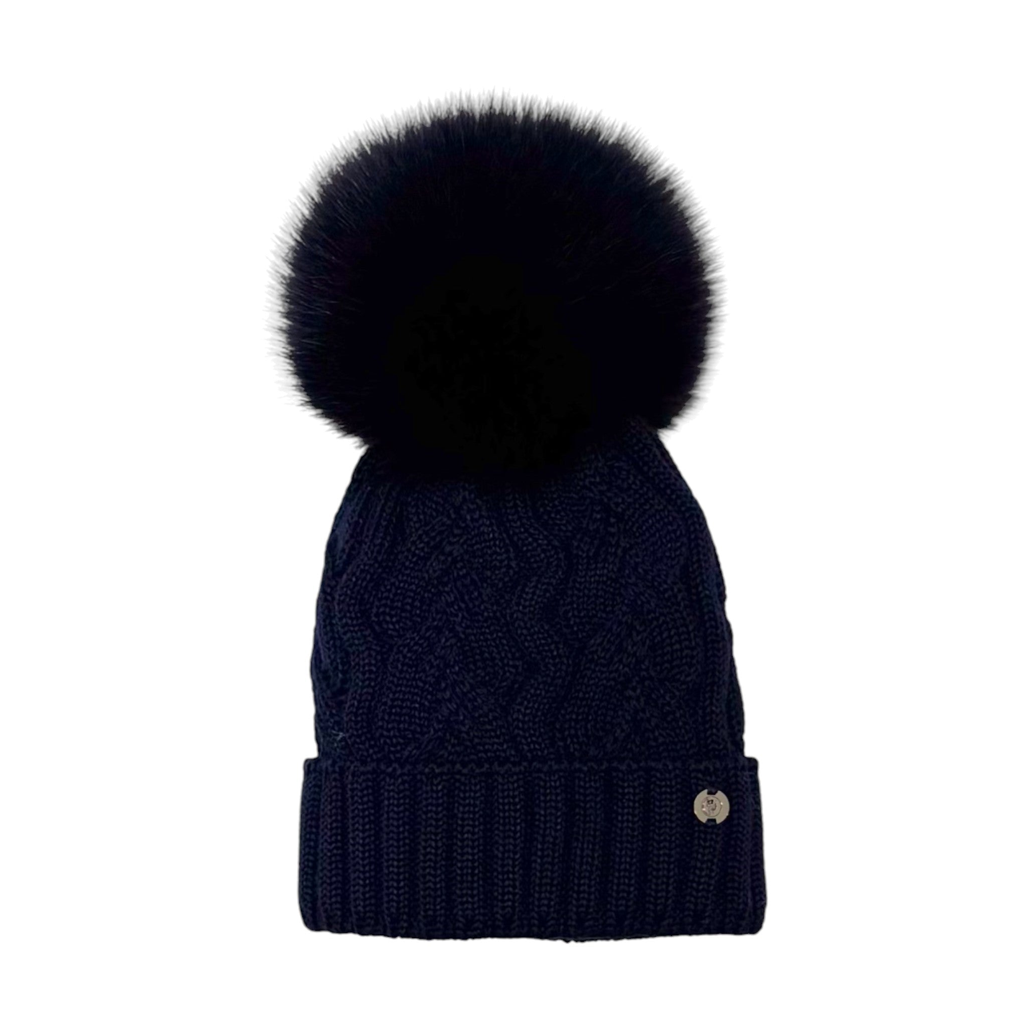 Cappello Maglia Treccia Blu CT0228VA/B corredino e abbigliamento neonato | NANU' BABY