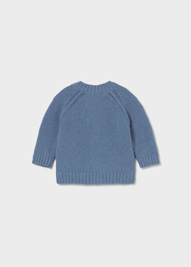 Cardigan Cotone Tricot Blu 1306/34 corredino e abbigliamento neonato | NANU' BABY