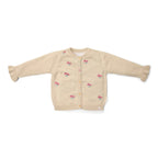 Cardigan lavorato a maglia - Giardino delle fate Bimba Avorio CL25092031 corredino e abbigliamento neonato | NANU' BABY