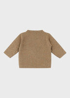 Cardigan Maglia Marrone Incrociato ECA007I/M corredino e abbigliamento neonato | NANU' BABY