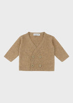 Cardigan Maglia Marrone Incrociato ECA007I/M corredino e abbigliamento neonato | NANU' BABY