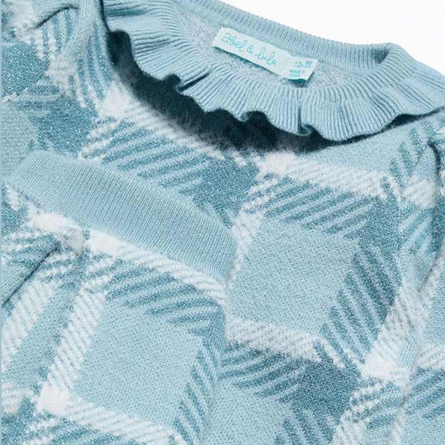 Compl. gonna tricot quadri Bimba Verde 5516/9 corredino e abbigliamento neonato | NANU' BABY