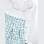 Compl.bermuda quadri lurex Bimba Verde 5712/9 corredino e abbigliamento neonato | NANU' BABY