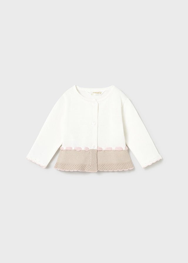 Completo 3 Pezzi Cotone Avorio 1507/85 corredino e abbigliamento neonato | NANU' BABY