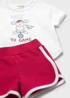 Completo 4 Pezzi Cotone Rosso 1627/76 corredino e abbigliamento neonato | NANU' BABY