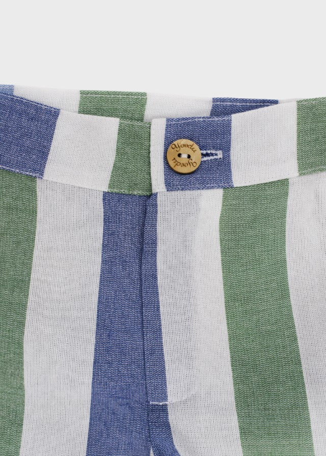 Completo Bermuda Coreana Azzurro 1221/27 corredino e abbigliamento neonato | NANU' BABY