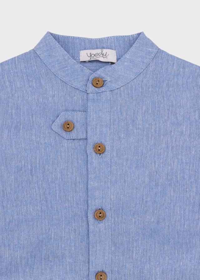 Completo Bermuda Coreana Azzurro 1221/27 corredino e abbigliamento neonato | NANU' BABY