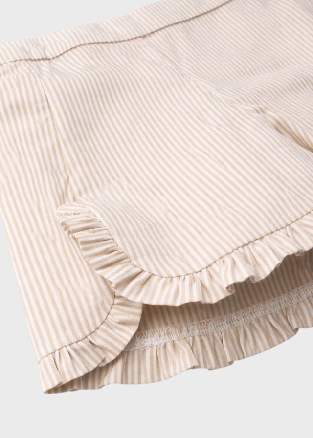 Completo Bimba Cotone T-shirt Bermuda Ecru C63350 corredino e abbigliamento neonato | NANU' BABY