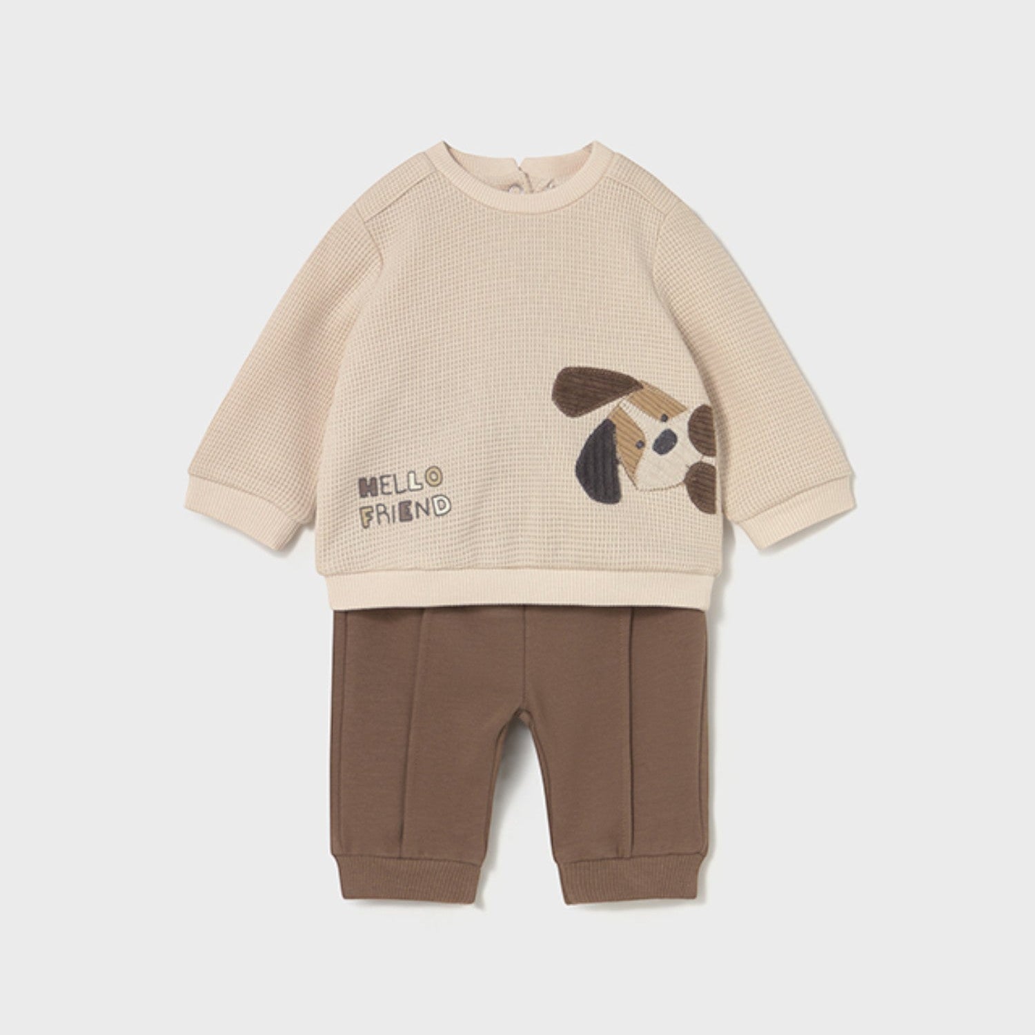 Completo Bimbo Marrone 2639/36 corredino e abbigliamento neonato | NANU' BABY