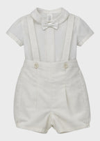 Completo Cerimonia Elegante Panna B3411/94 corredino e abbigliamento neonato | NANU' BABY